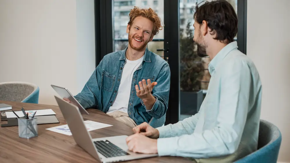 zakelijke dienstverleners in gesprek